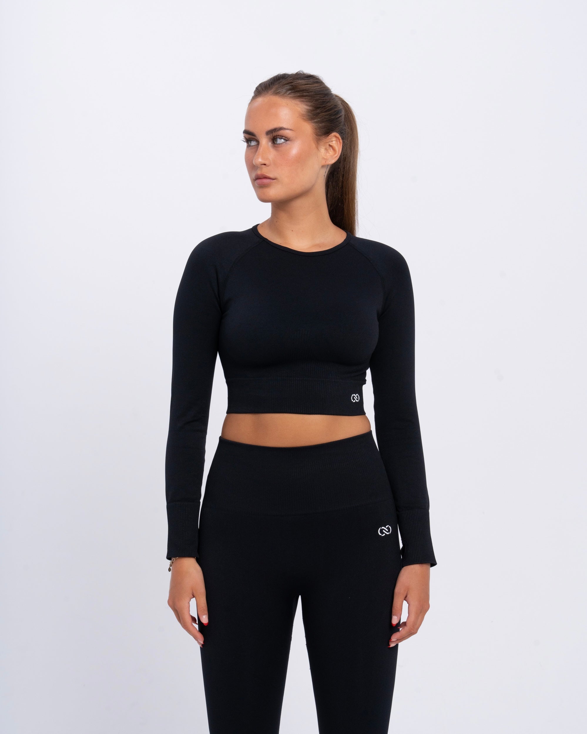 Yoga Attire Long Sleeves Black