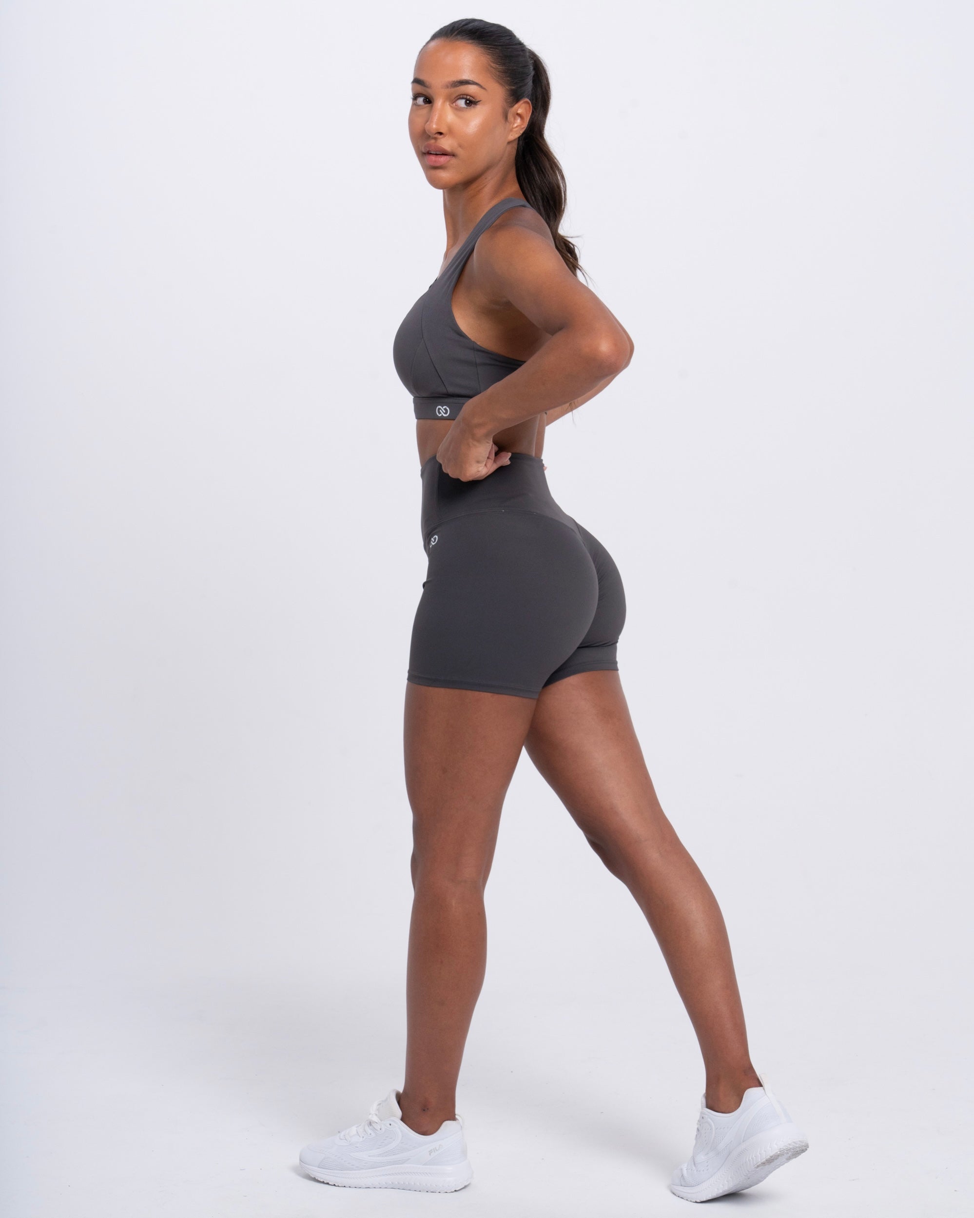 Divine Scrunch Short Grey