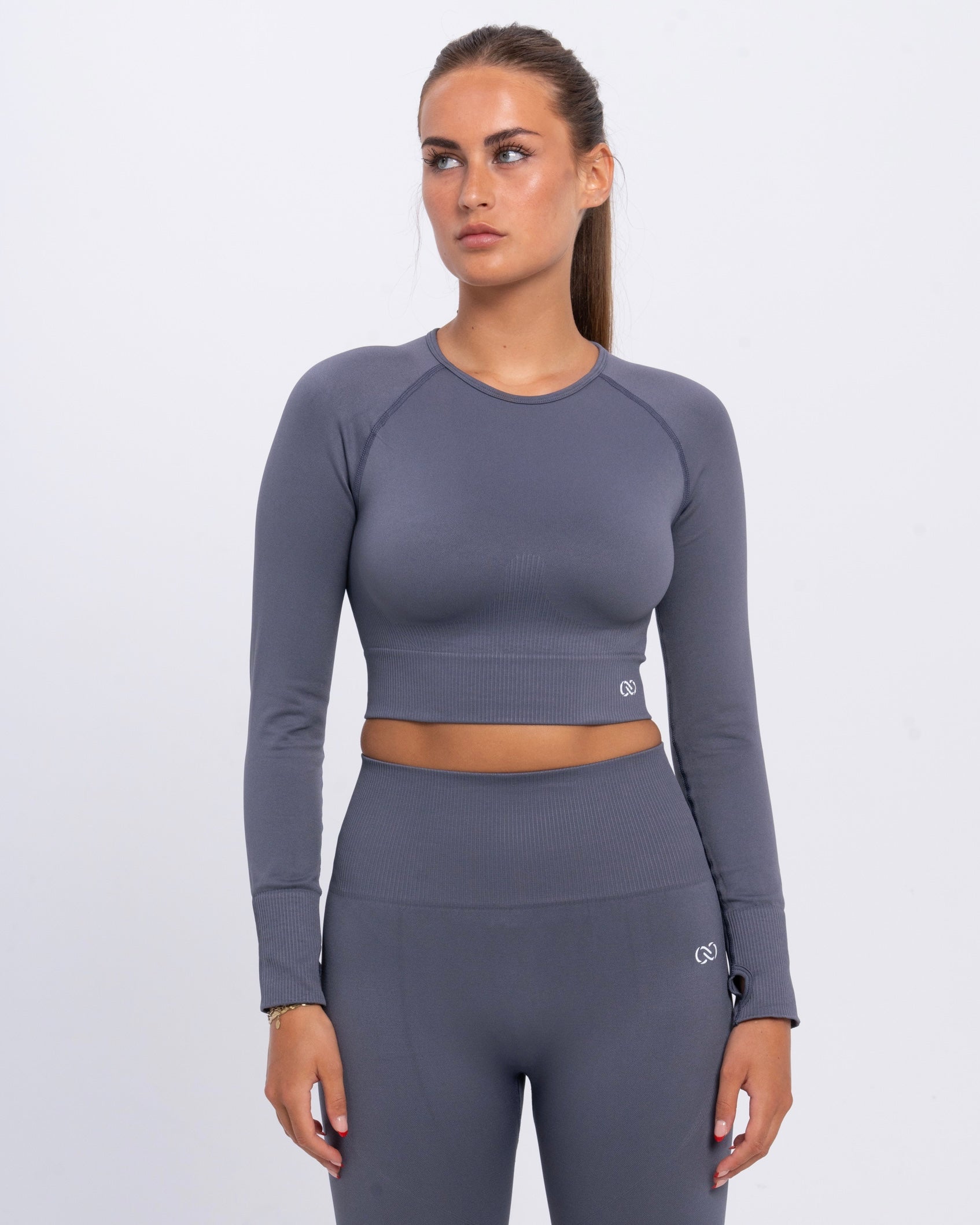 Yoga Attire Long Sleeves Grey