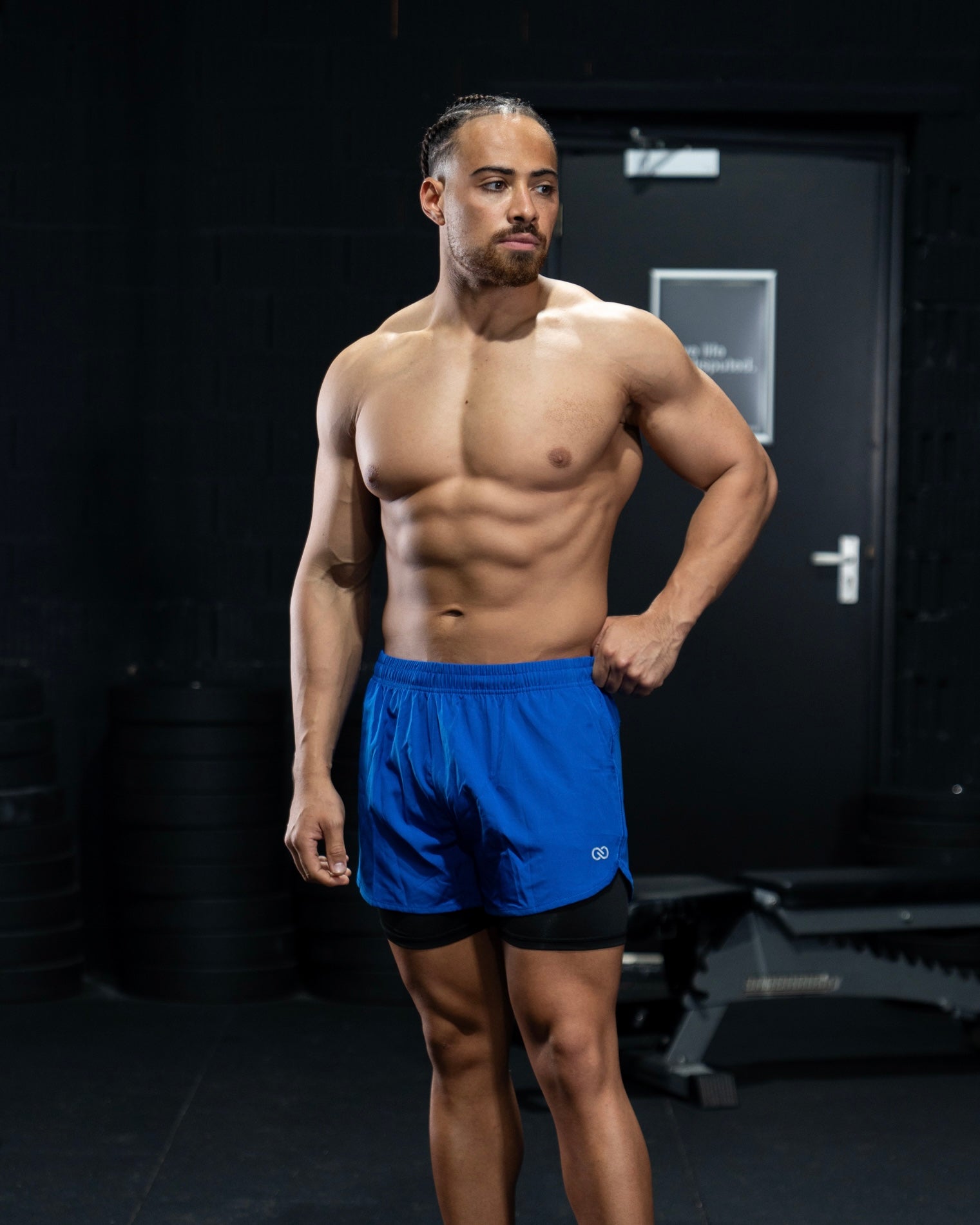 Compression Short Blue