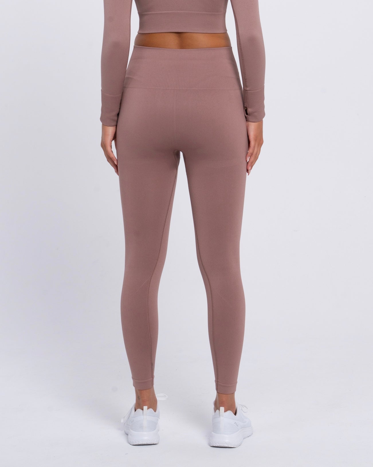 Yoga Attire Long Leggings Light Brown