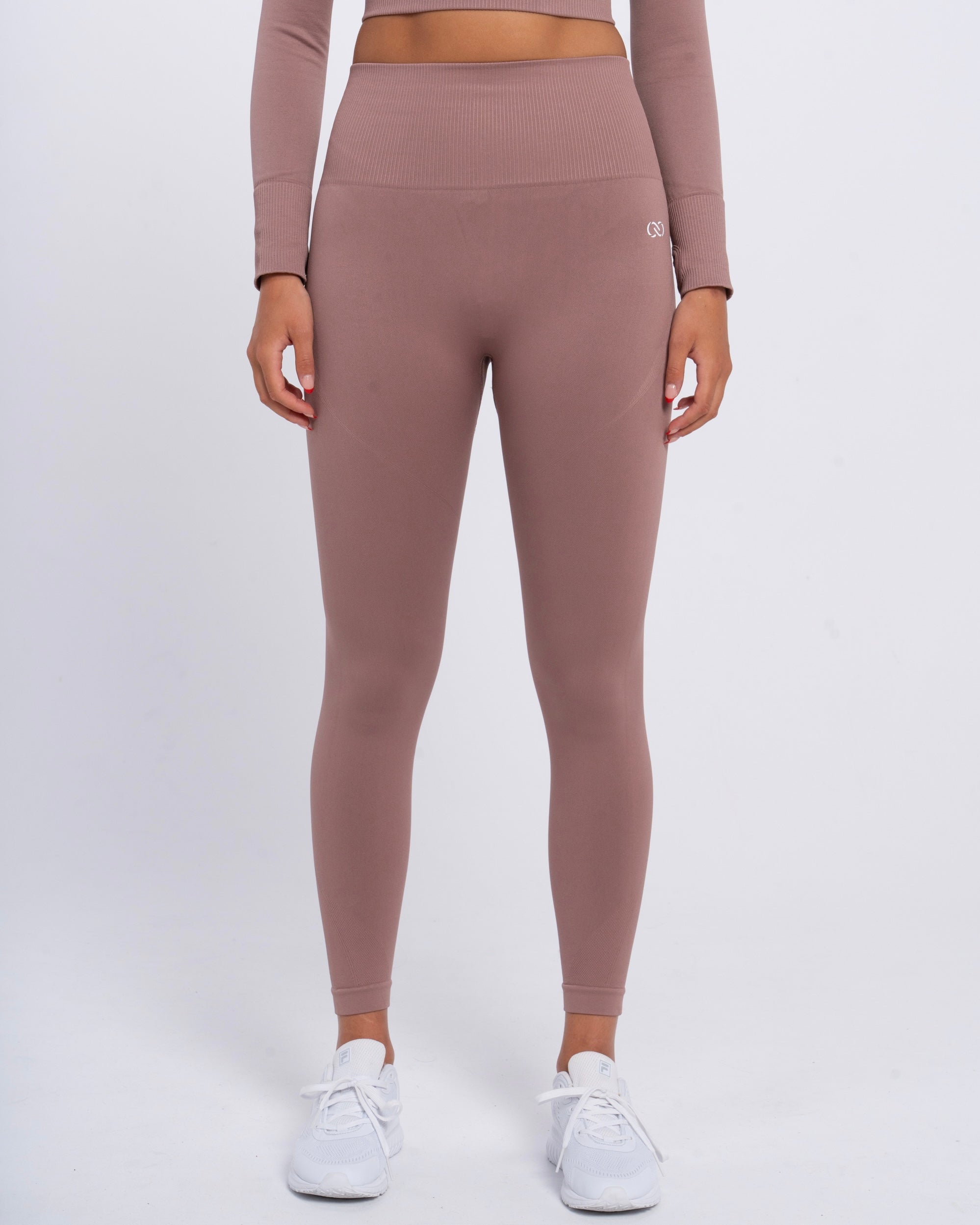 Yoga Attire Long Leggings Light Brown