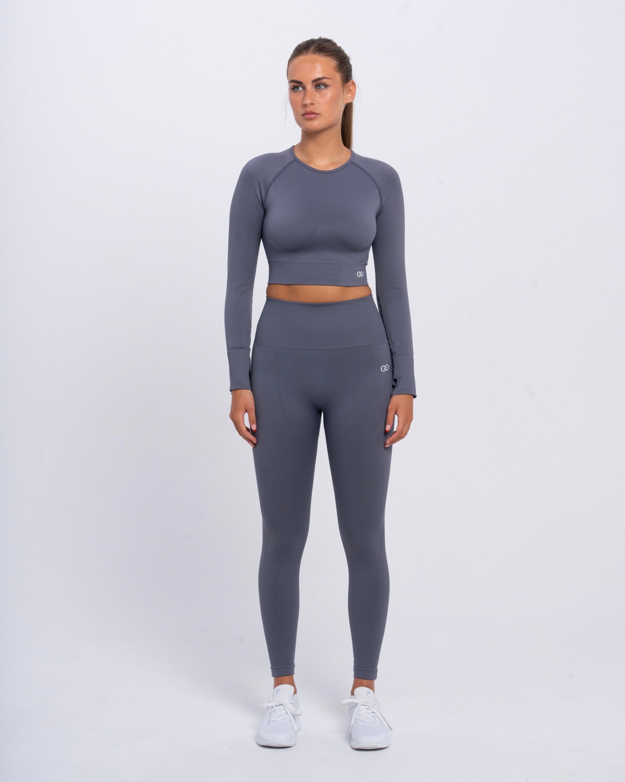 Yoga Attire Long Sleeves Grey