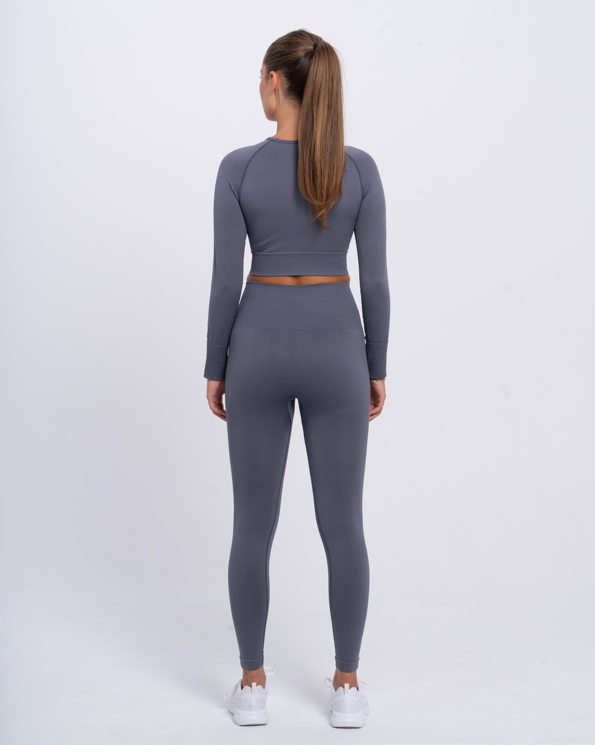 Yoga Attire Long Sleeves Grey