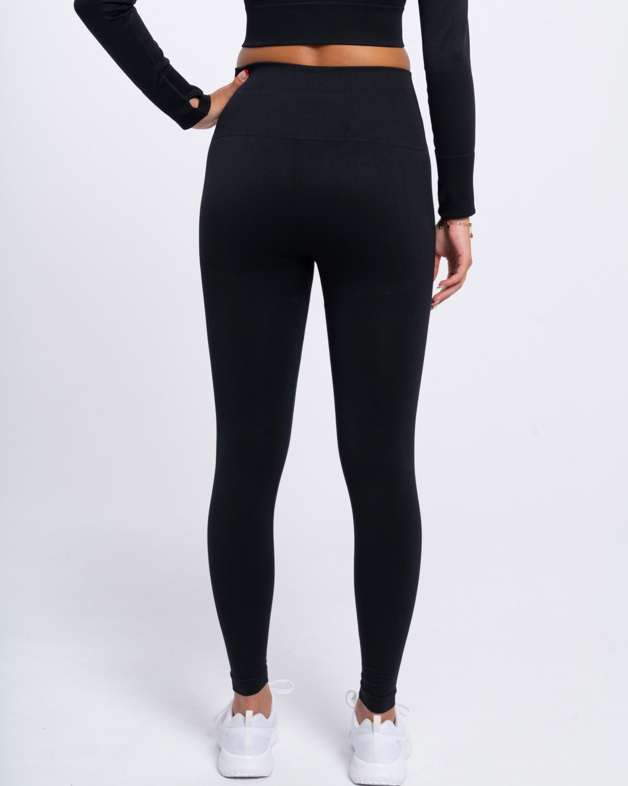 Yoga Attire Long Leggings Black
