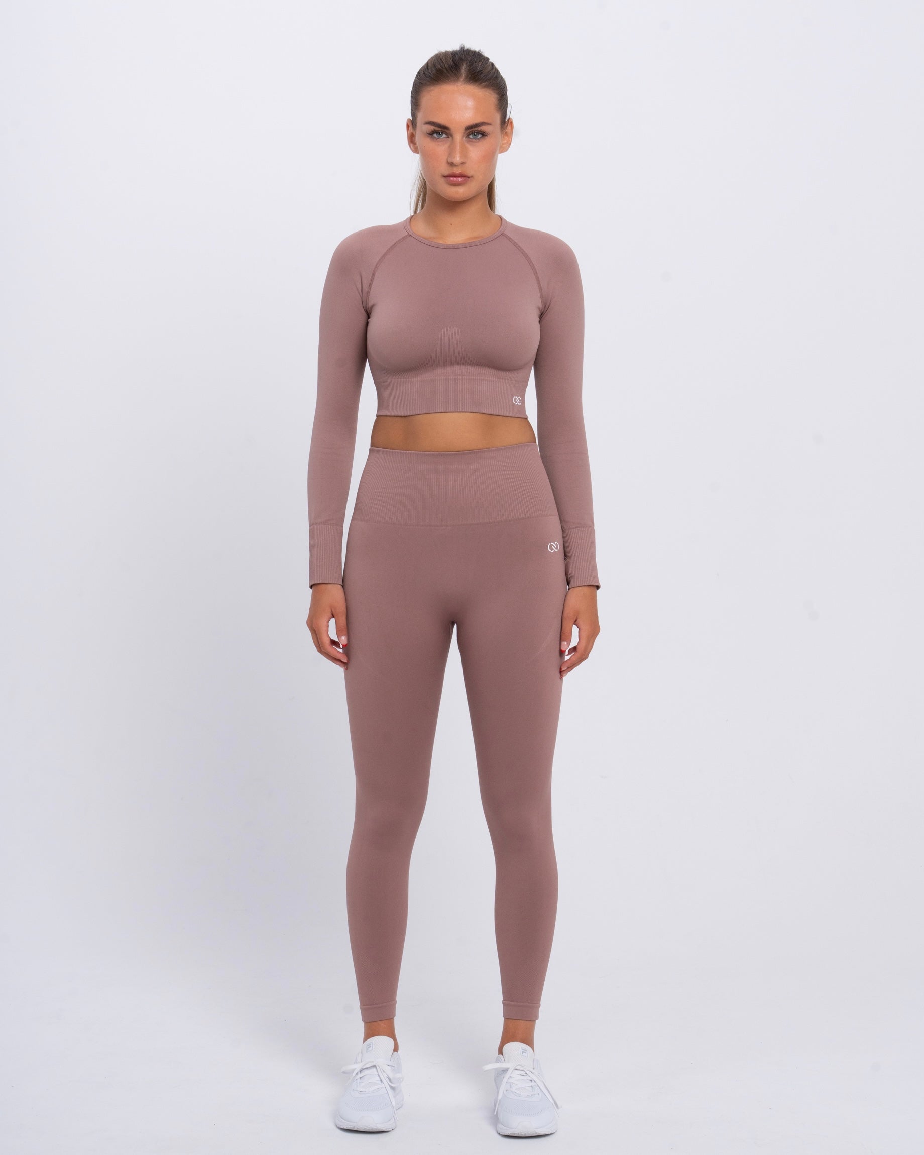 Yoga Attire Long Leggings Light Brown