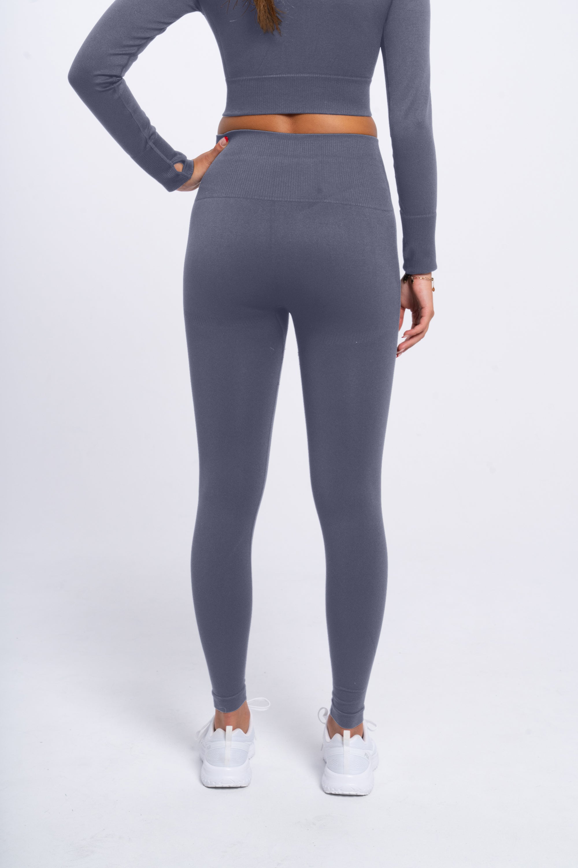 Yoga Attire Long Leggings Grey
